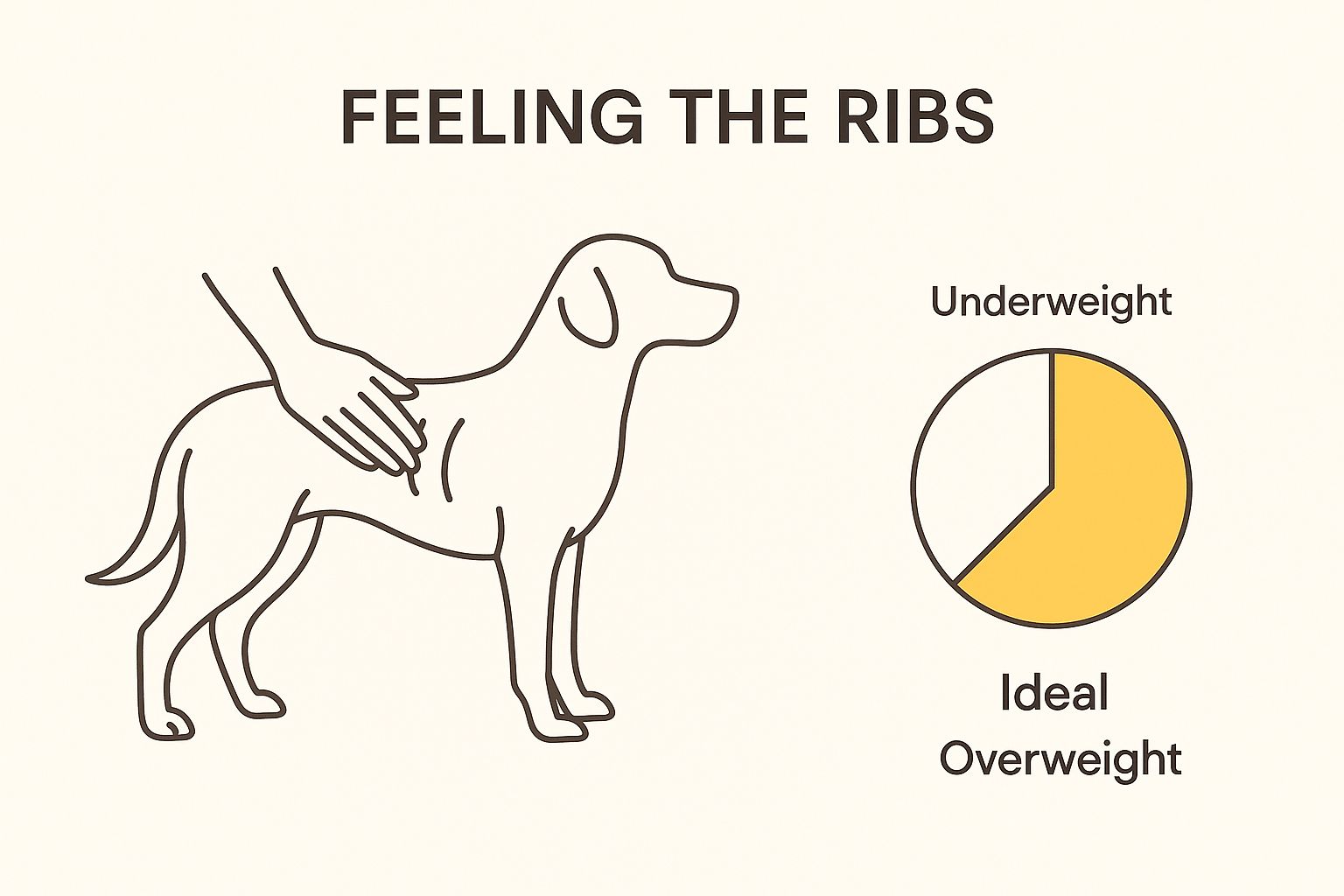 Infographic about what to feed a dog to gain weight
