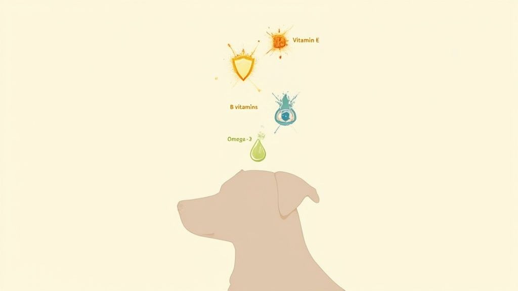 A variety of seeds and grains, including wheat germ, in small bowls.