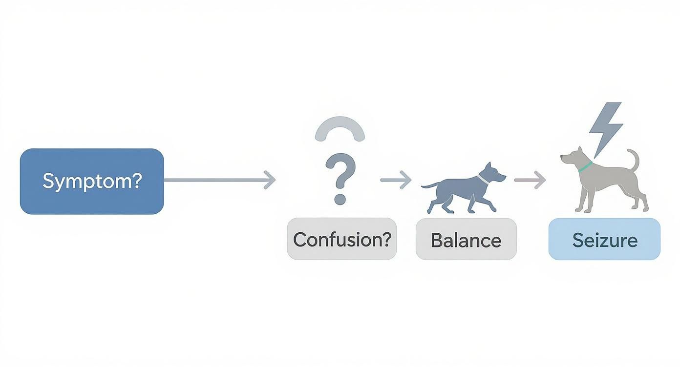 Infographic about dog neurological issues