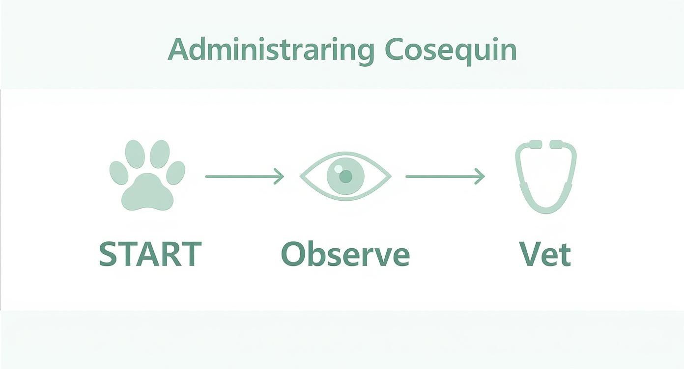 Infographic about cosequin for dogs review