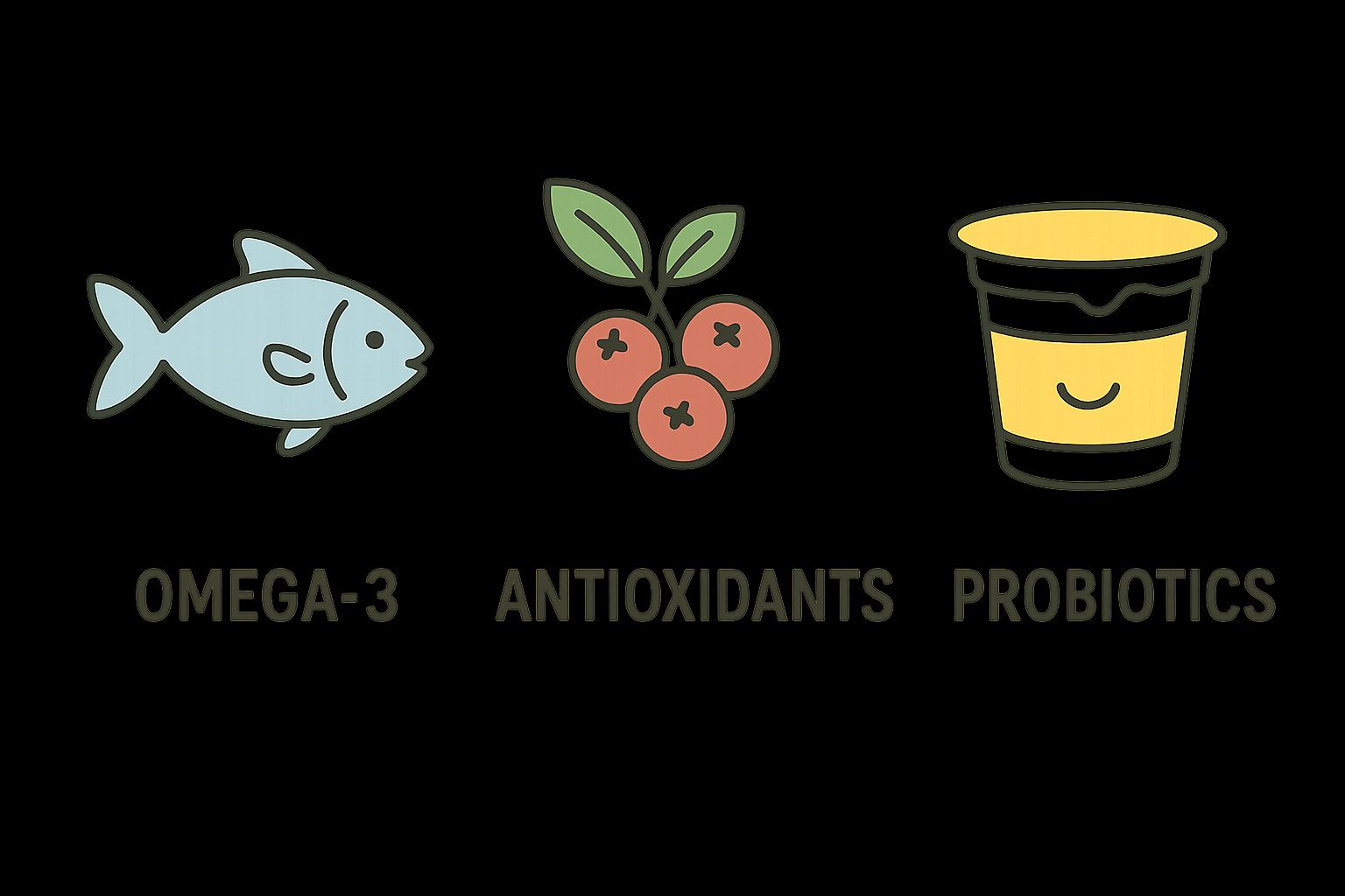 Infographic about canine immune system supplements