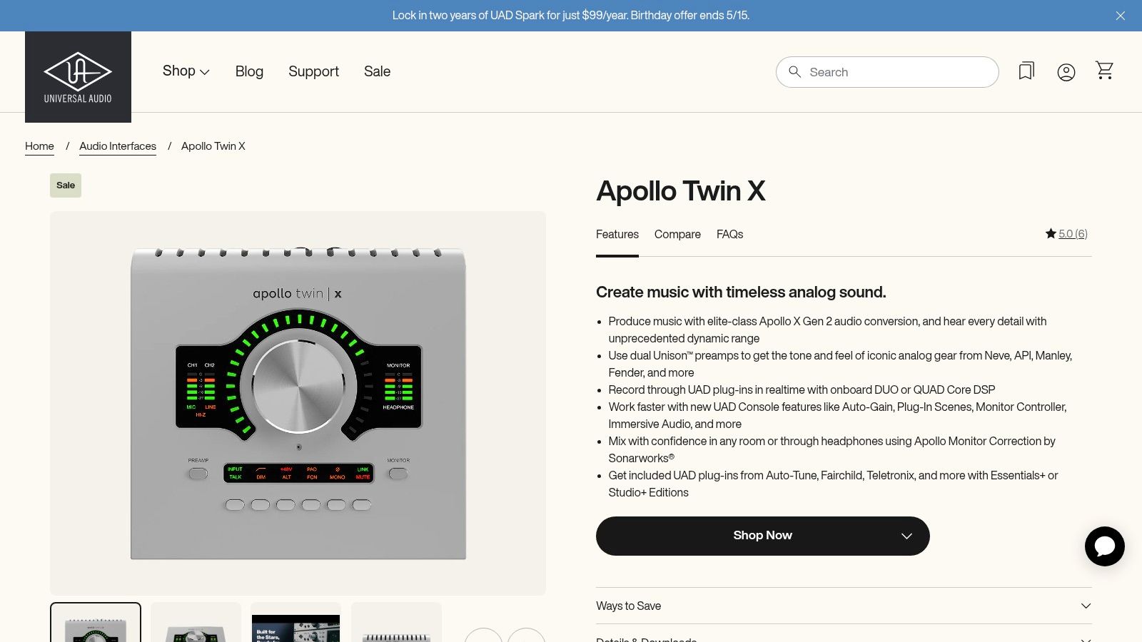 Universal Audio Apollo Twin X DUO