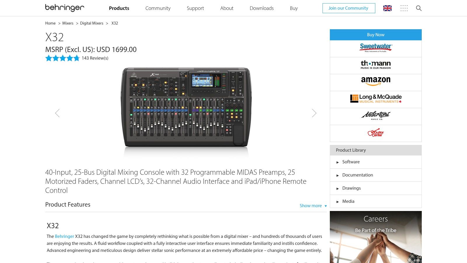 Behringer X32 Digital Mixer