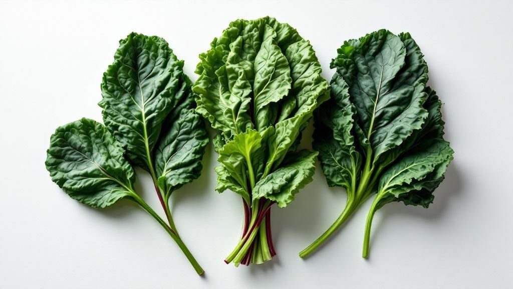 Leafy Green Vegetables (Spinach, Kale, Swiss Chard)
