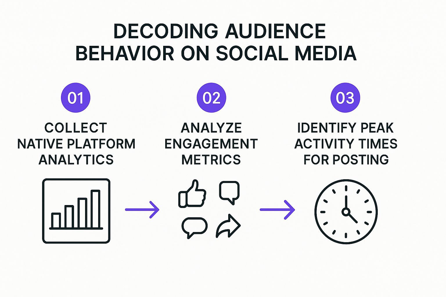 Infographic about how to identify target audience