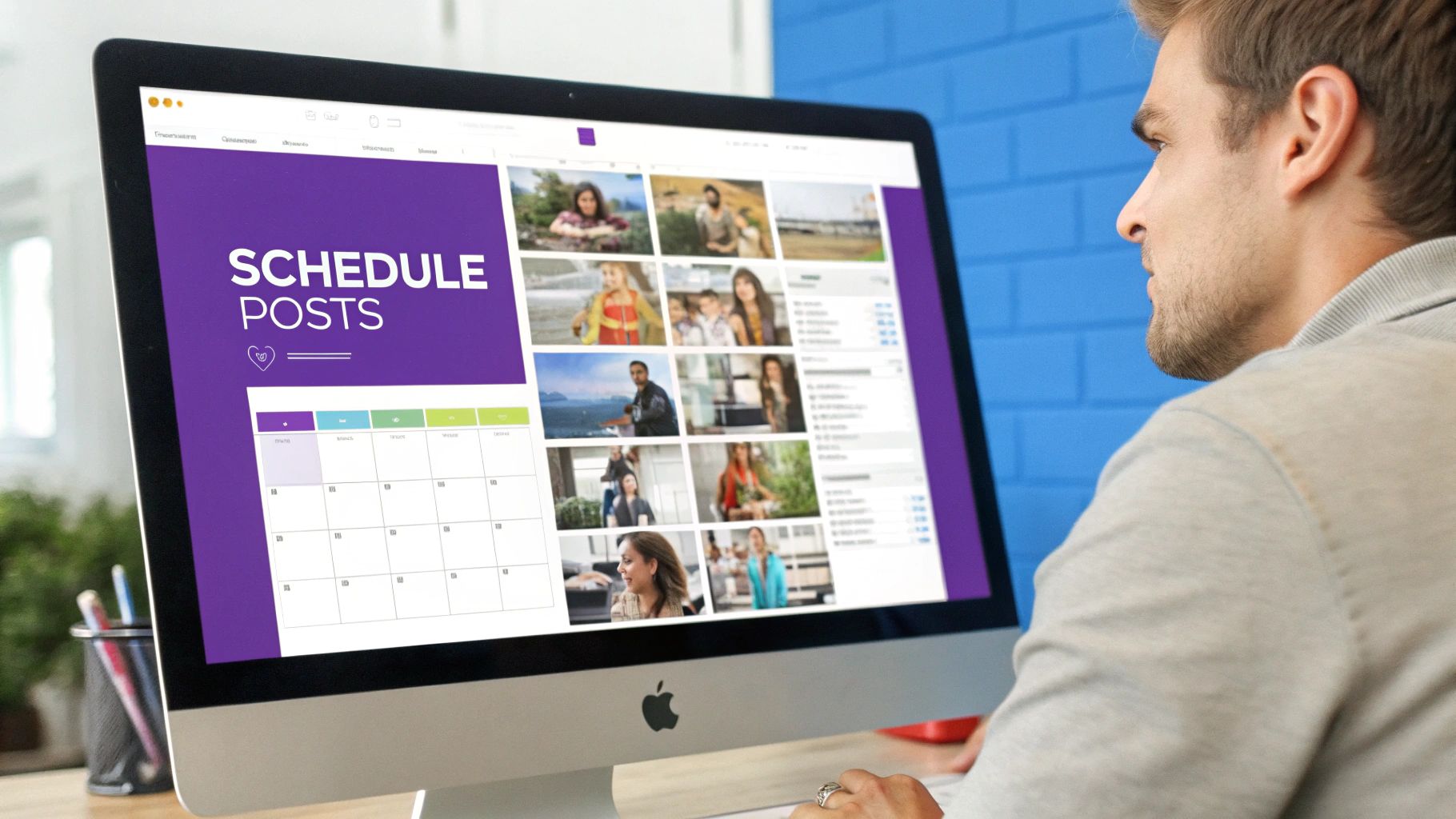 Screenshot from https://hootsuite.com/features/social-media-scheduler