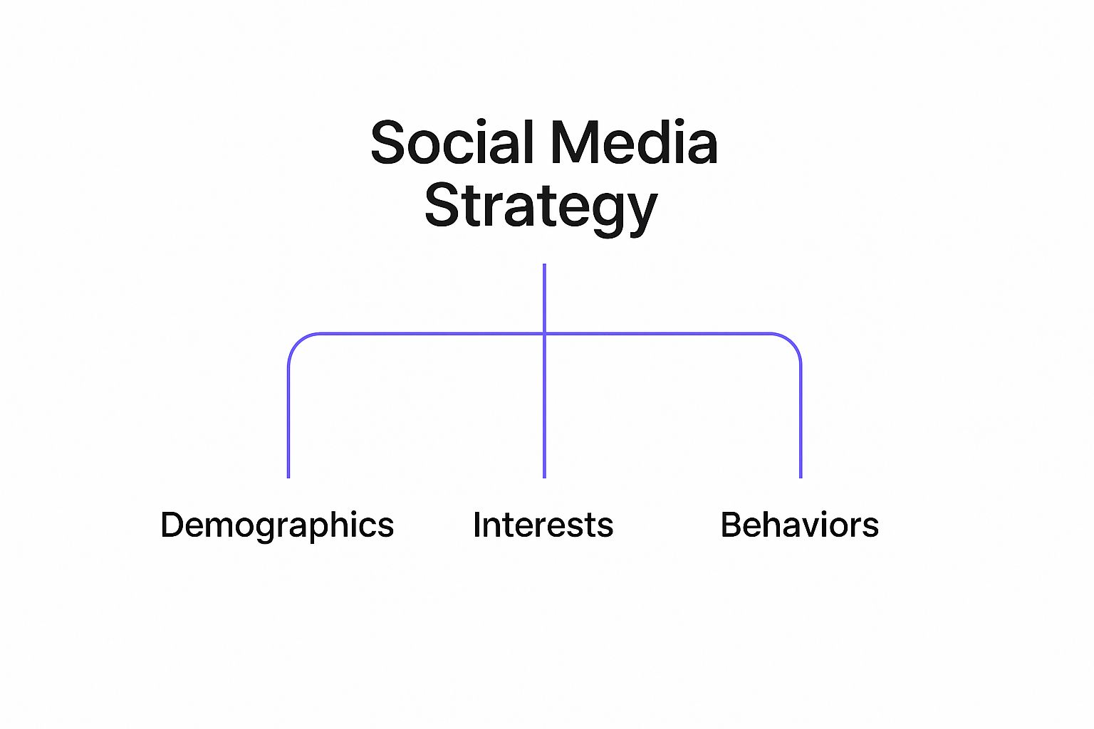 Infographic about what is social media strategy