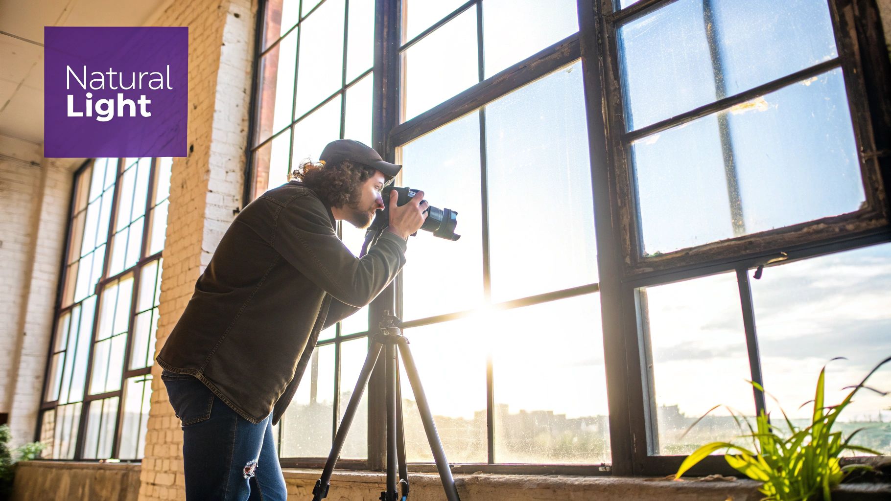 Three-point professional photography lighting setup diagram