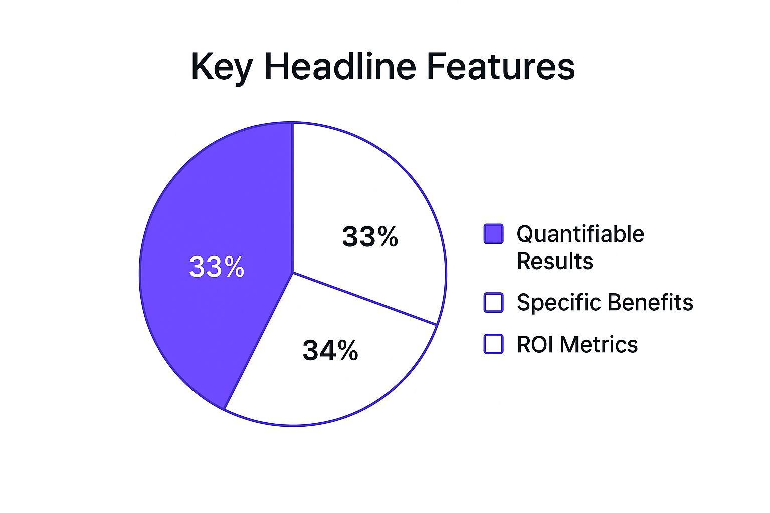 Infographic showing key data about Value Proposition Focused Headlines
