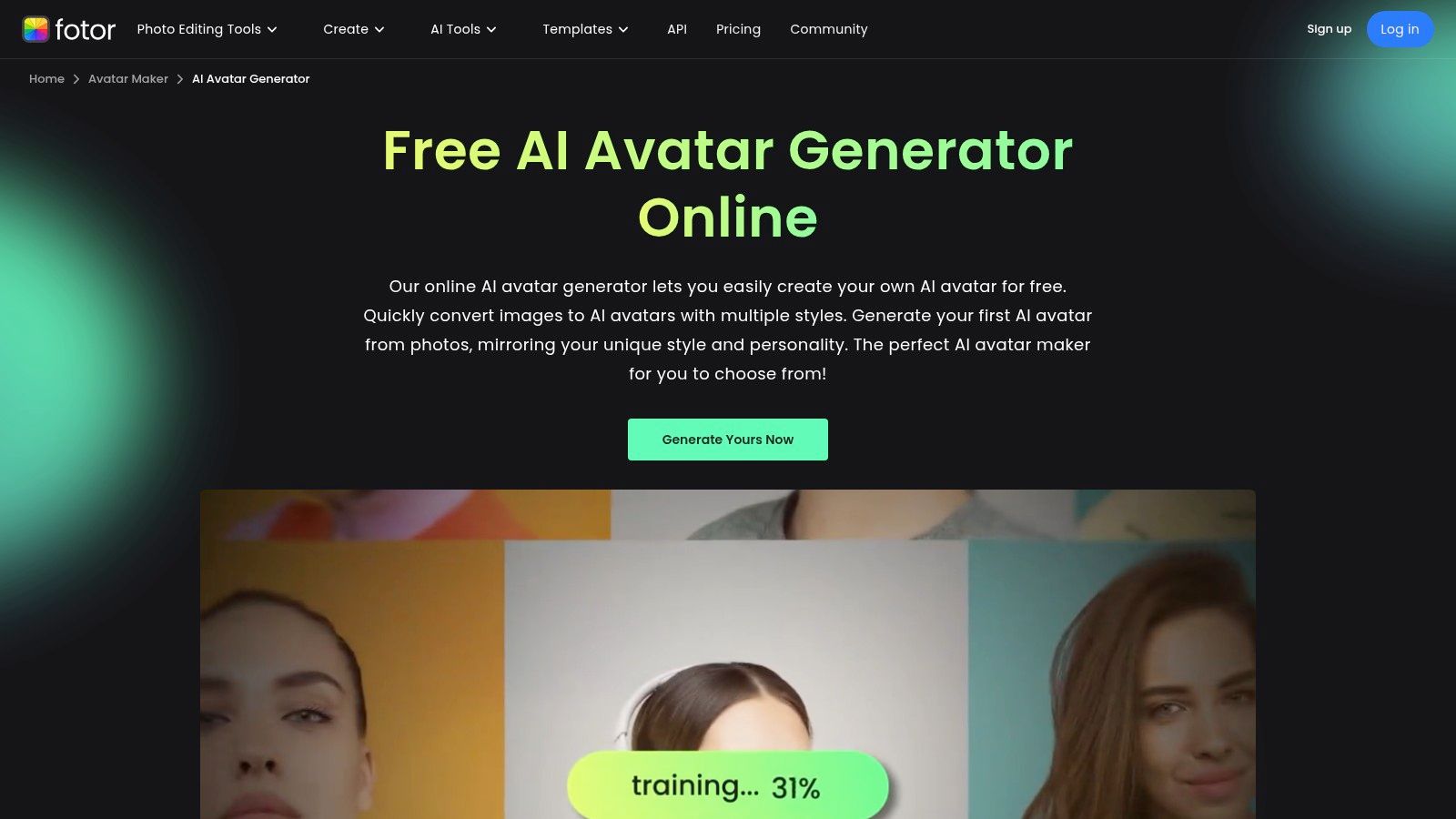 Fotor AI Avatar Generator