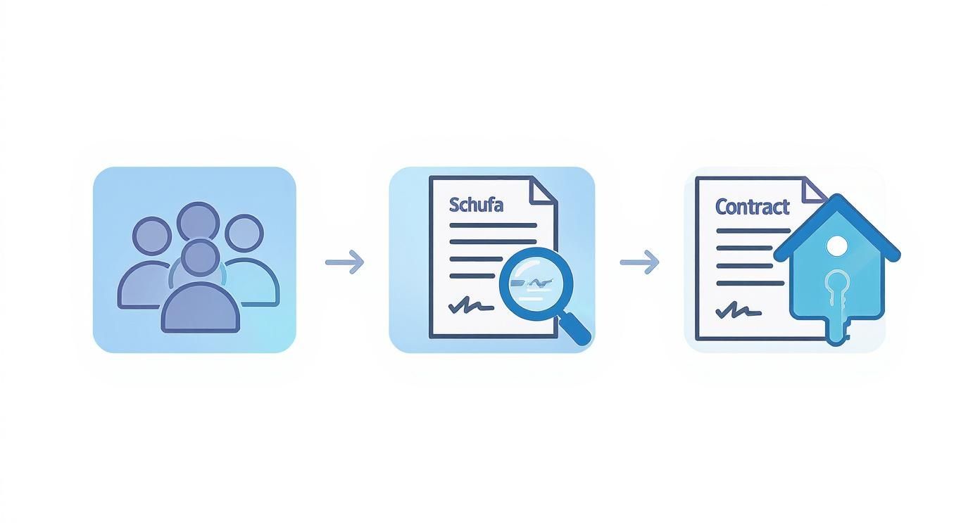 Infographic about schufa auskunft für vermieter