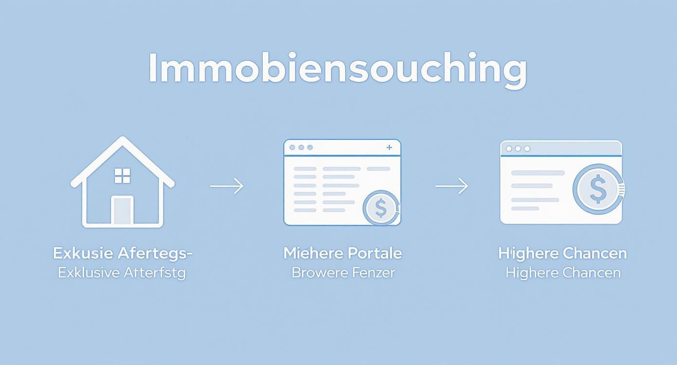 Infographic about immobilienportale vergleich