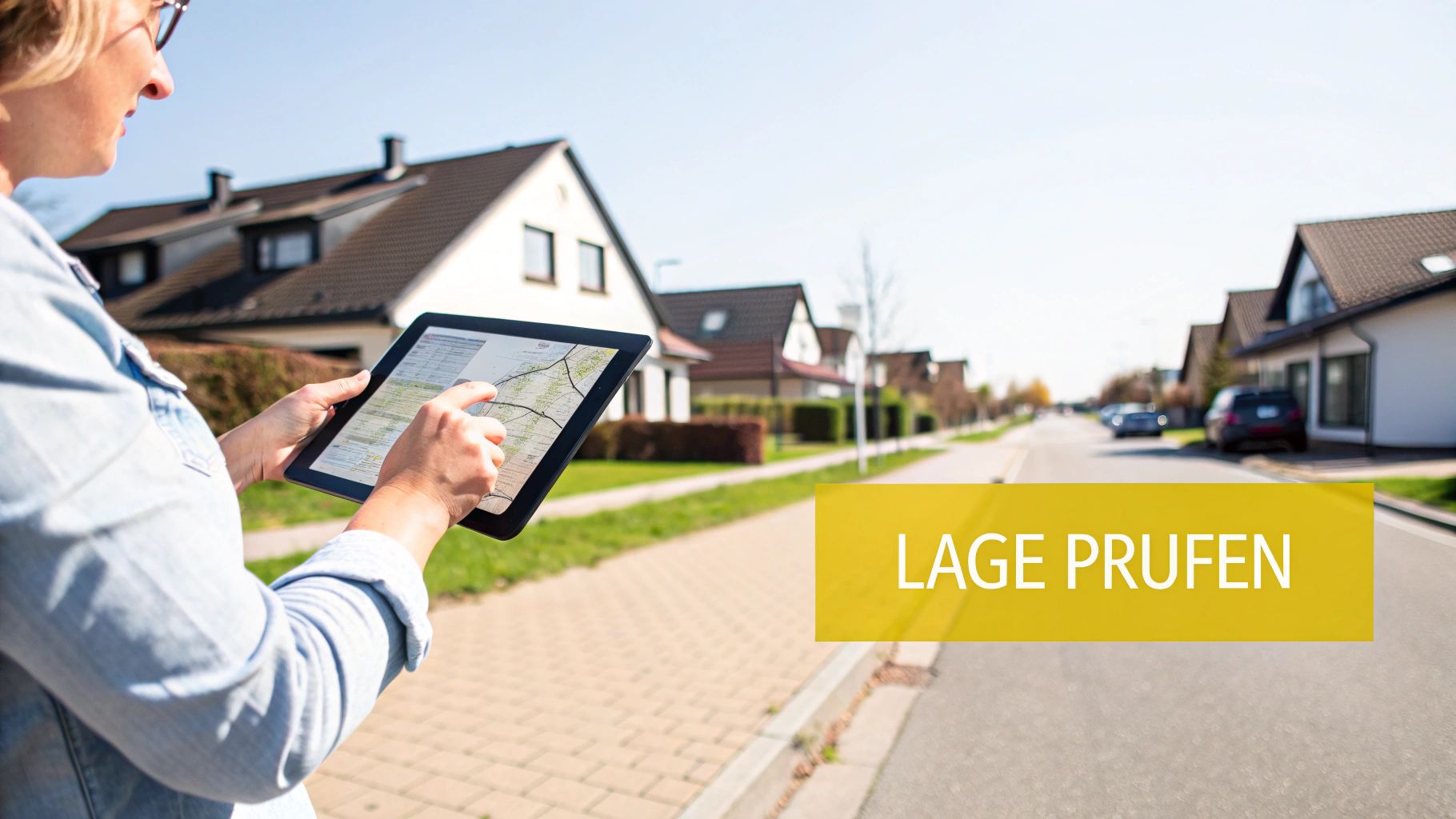 Eine Landkarte mit Pins, die potenzielle Standorte für eine Immobilieninvestition markieren.