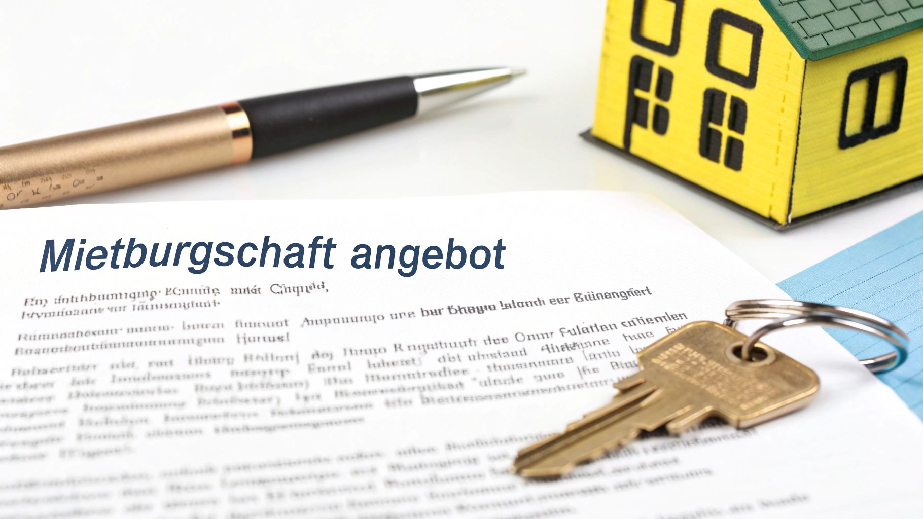 Ein Schlüsselbund wird übergeben, was Sicherheit symbolisiert