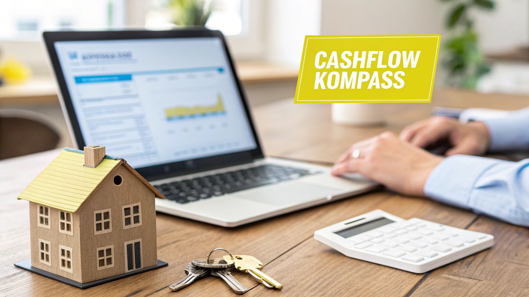 Ein Kompass auf einer Landkarte, der den Weg für eine Immobilieninvestition symbolisiert.