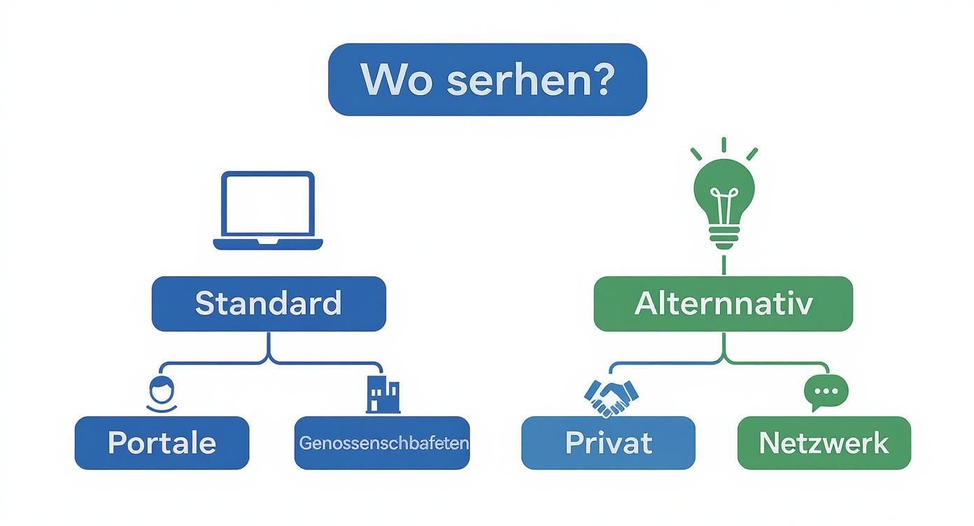 Infographic about wohnung finden trotz schufa