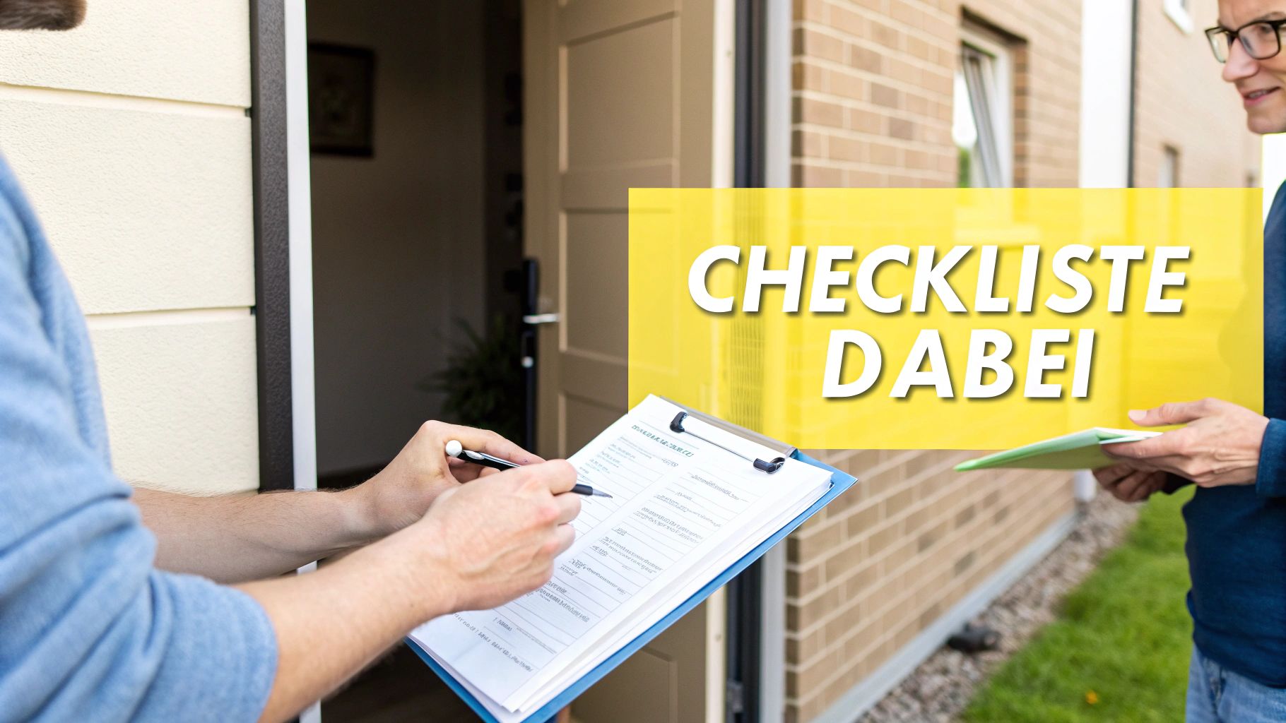 Eine Gruppe von Menschen besichtigt eine helle, moderne Wohnung zusammen mit einem Makler.