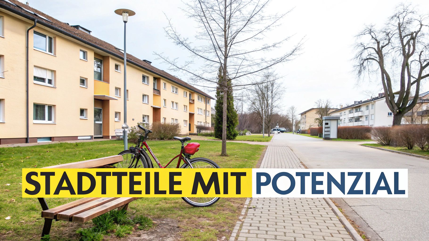 Wohngebäude in ruhiger Nachbarschaft mit Grünflächen und Fahrradweg - bezahlbare Stadtteile München