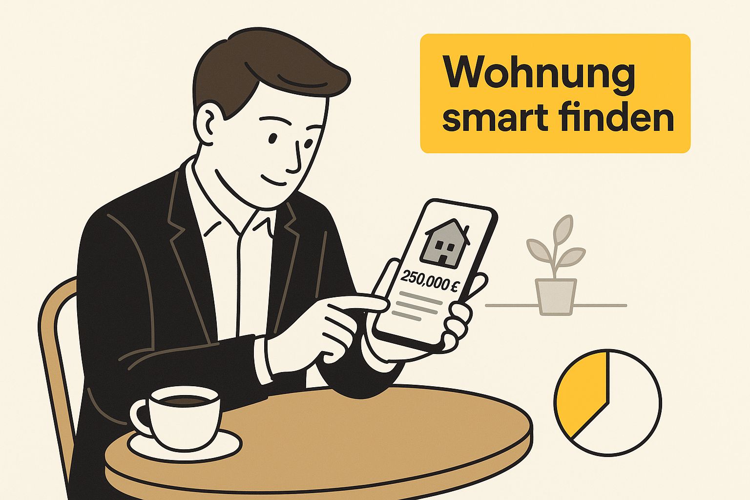 Infografik about immobilien app