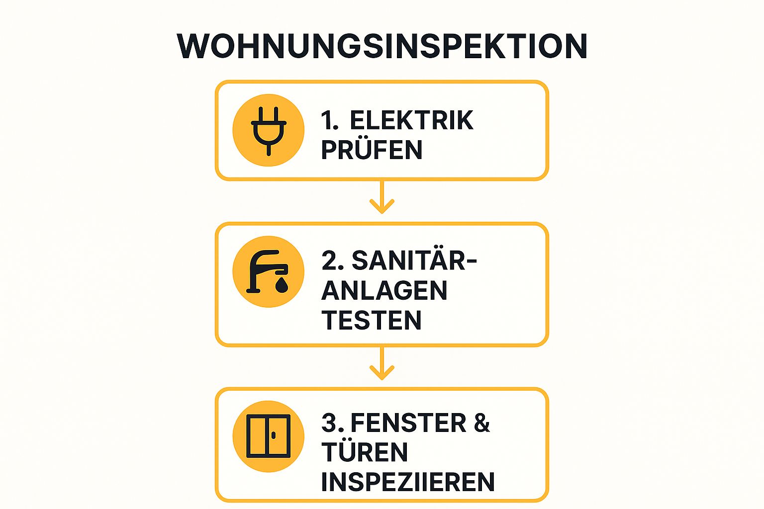Infographic showing key data about Systematische Wohnungsinspektion mit Checkliste