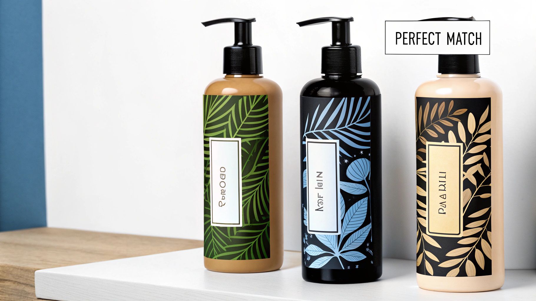 A collection of different leave-in conditioner bottles on a clean, modern background