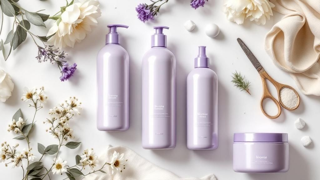 A woman with beautifully maintained blonde hair smiling