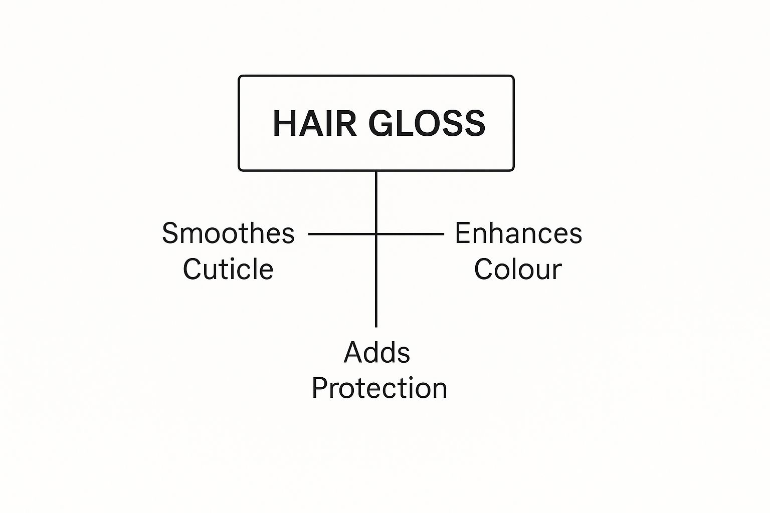 Infographic about what is hair glossing