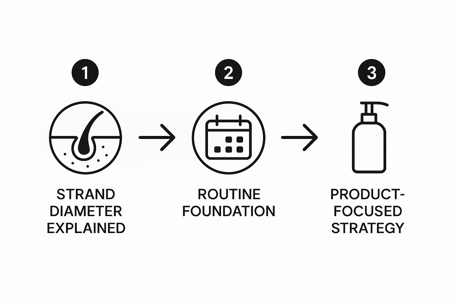 Infographic about how to make your hair thicker