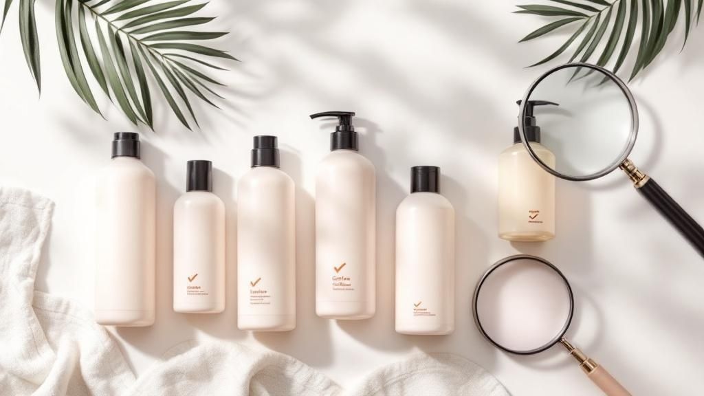 Woman transitioning to sulfate-free shampoo