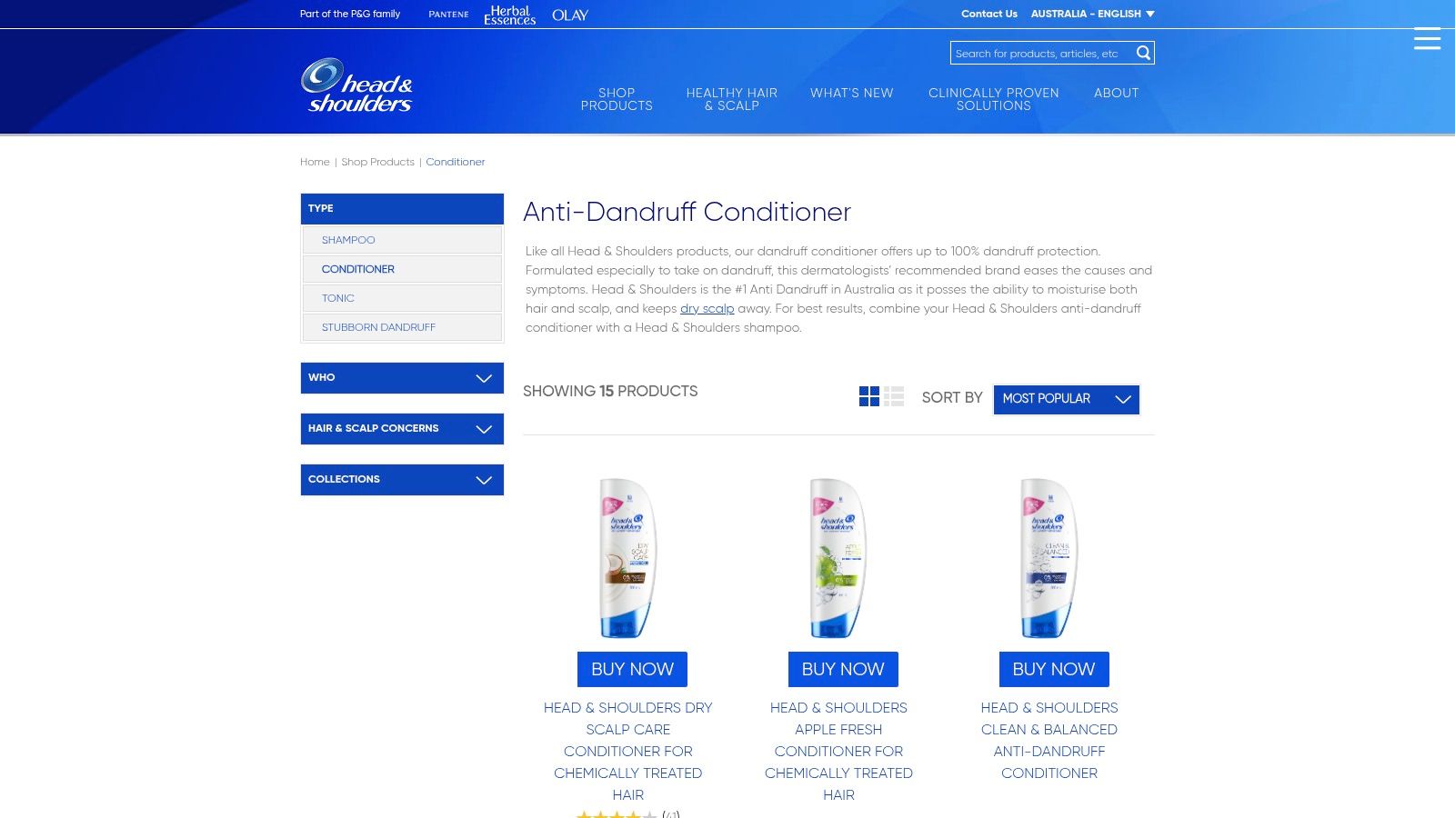 Head & Shoulders Australia