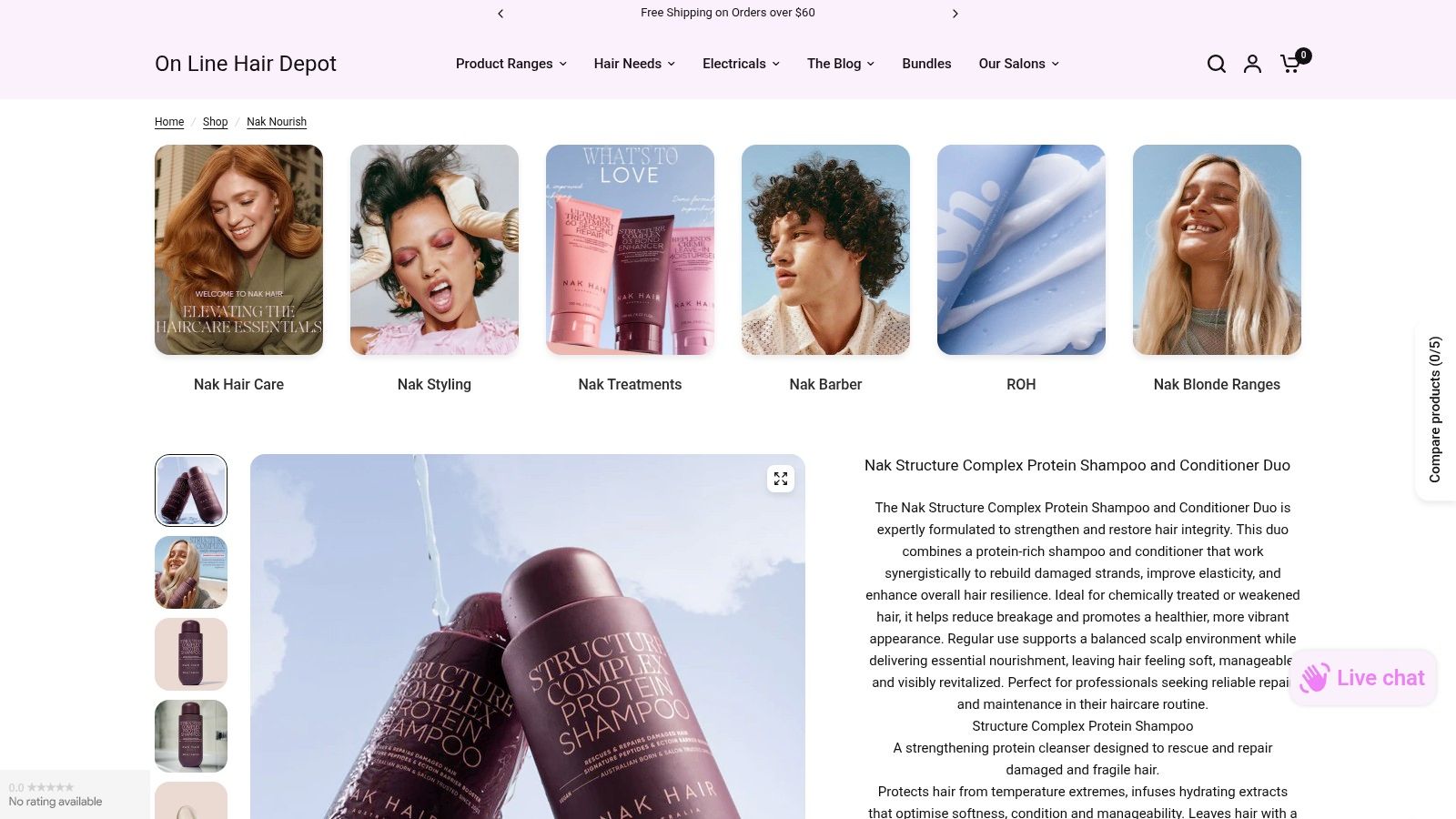 Nak Nourish | On Line Hair Depot