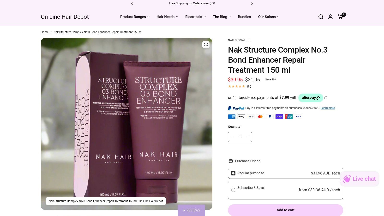 NAK Structure Complex No.3 Bond Enhancer Repair Treatment