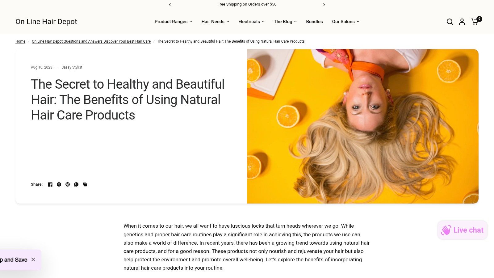 On Line Hair Depot Questions And Answers Discover Hair Care - The Secret To Healthy And Beautiful Hair The Benefits Of Using Natural Hair Care Products