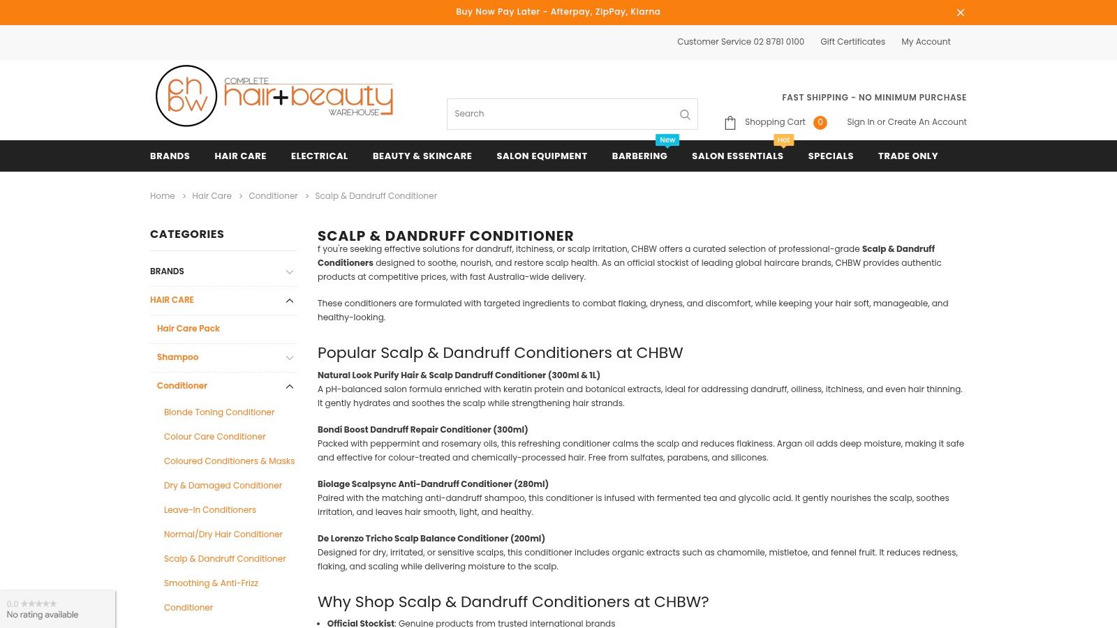 CHBW (Cosmetic Hair & Beauty Warehouse)