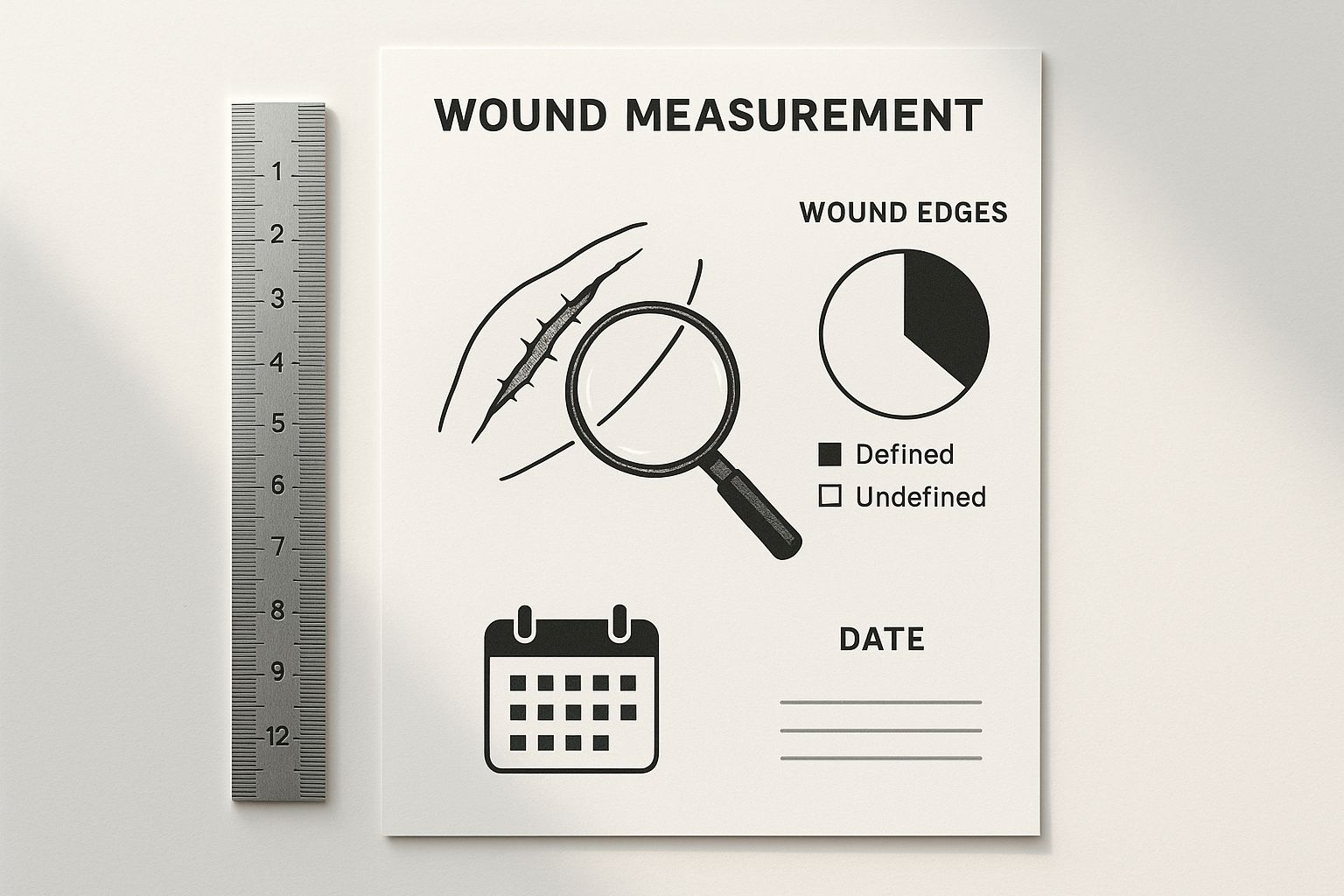 Infographic about wound care documentation