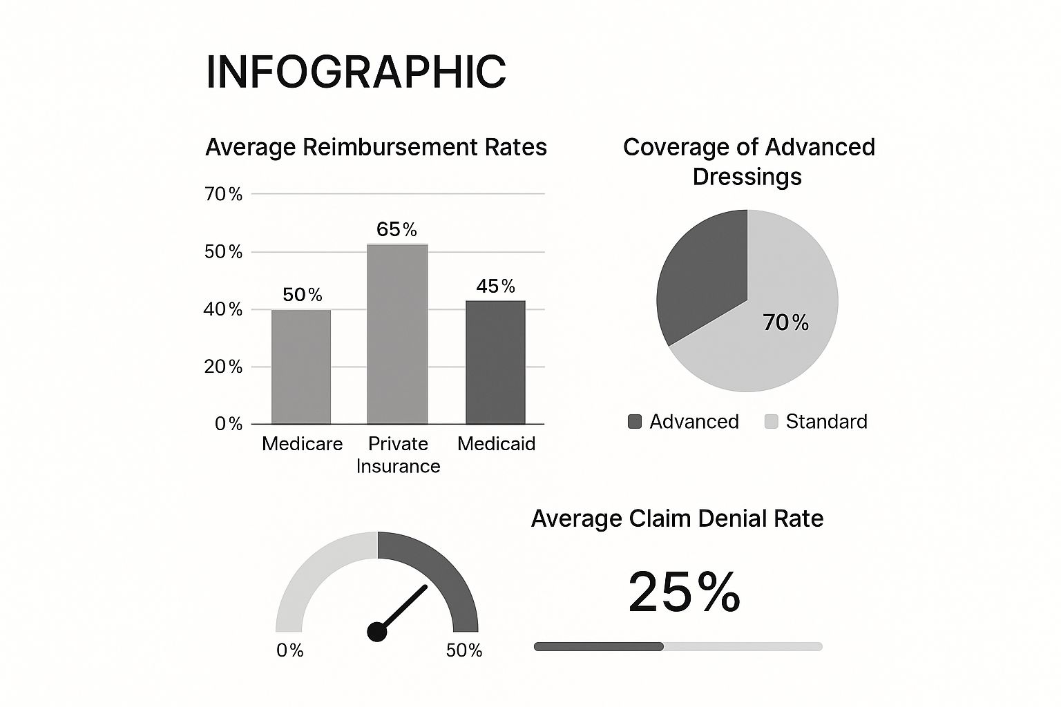 Infographic about wound care reimbursement
