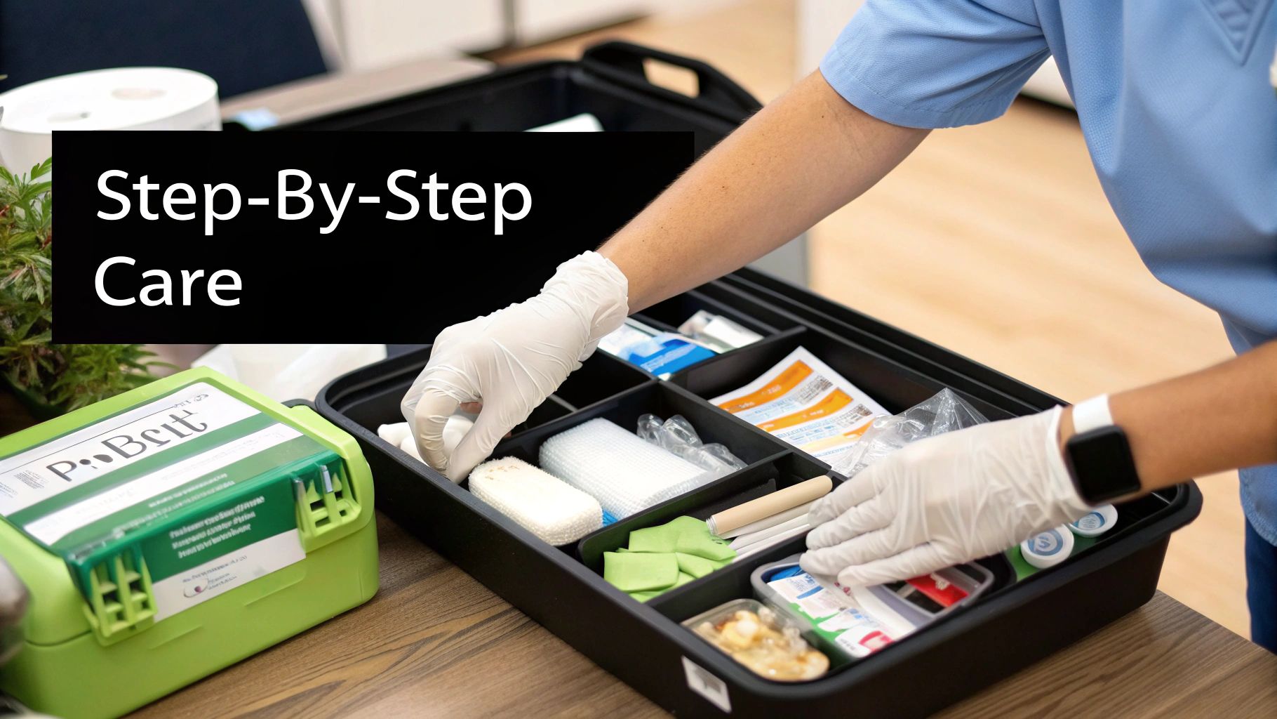 Modern medical equipment in a home setting