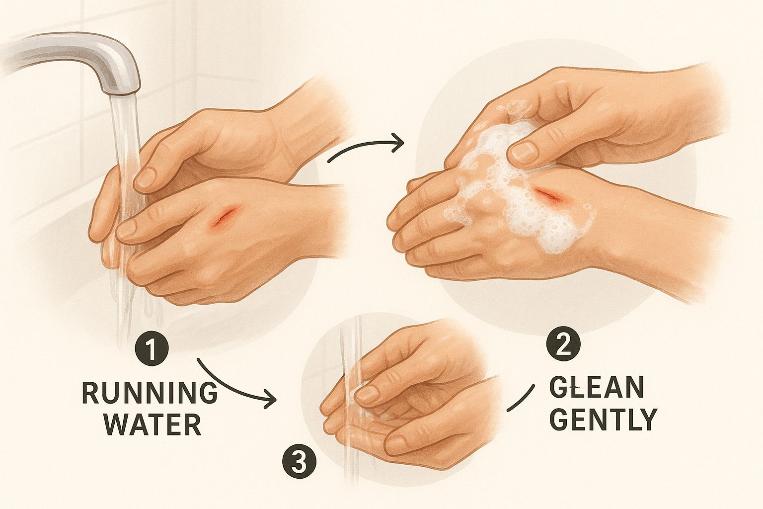 Infographic about preventing wound infections