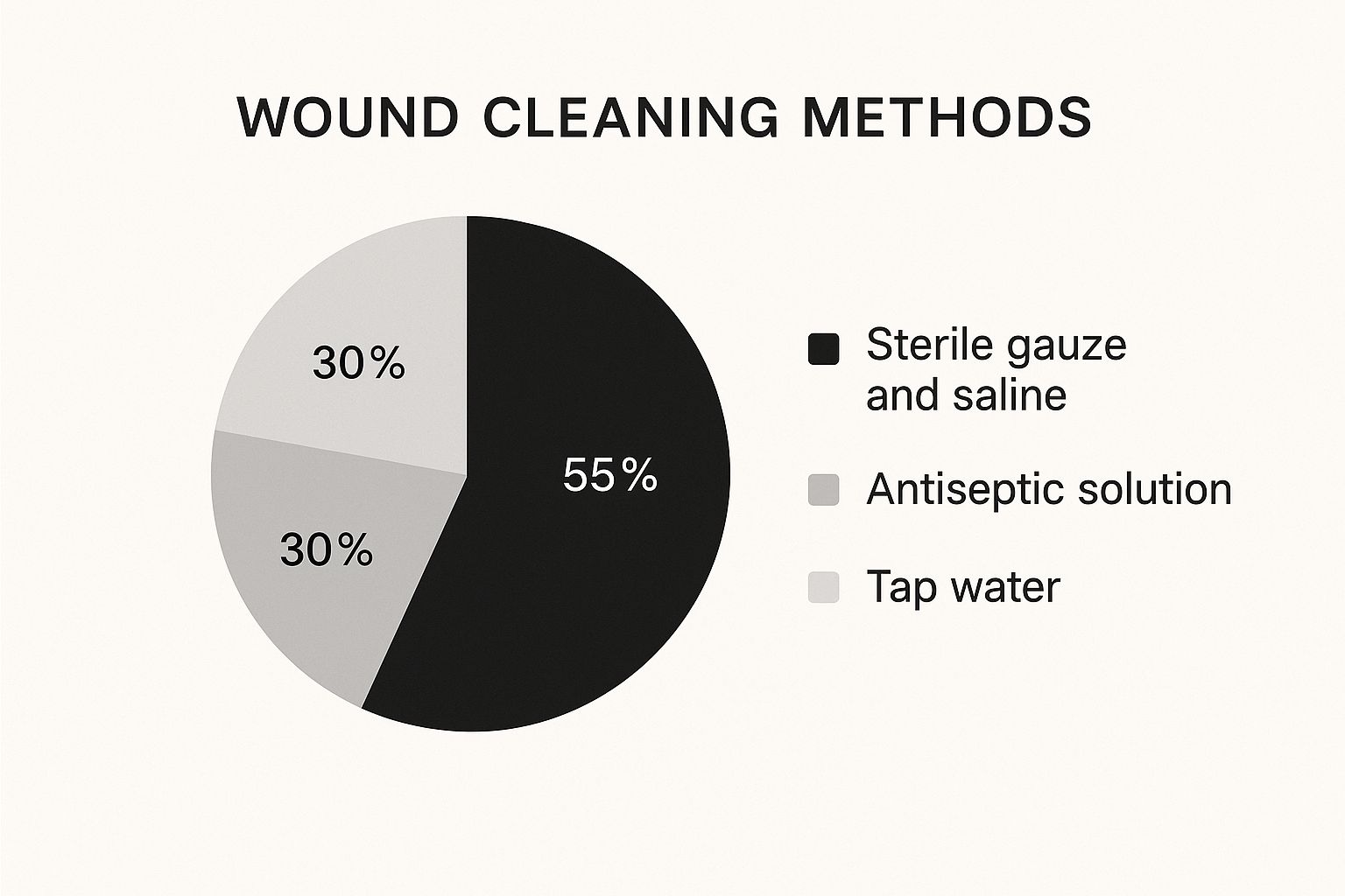 Infographic about diabetic wound care at home