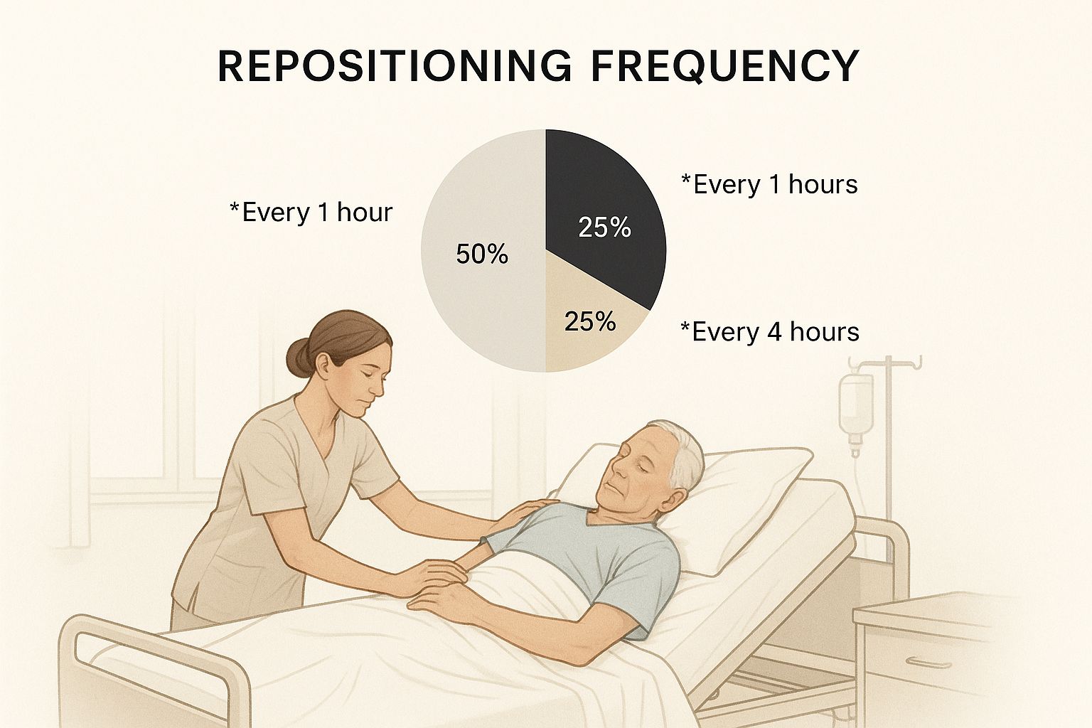 Infographic about pressure injury prevention