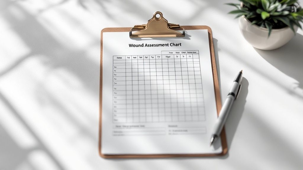 Digital and Paper Wound Assessment Charts