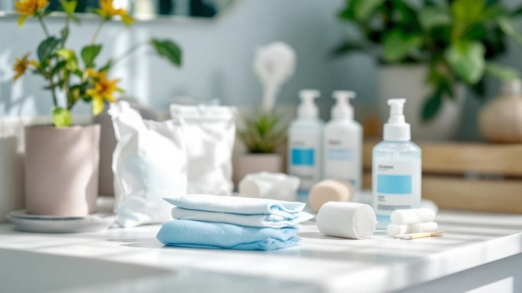 A person checking their foot for wounds.