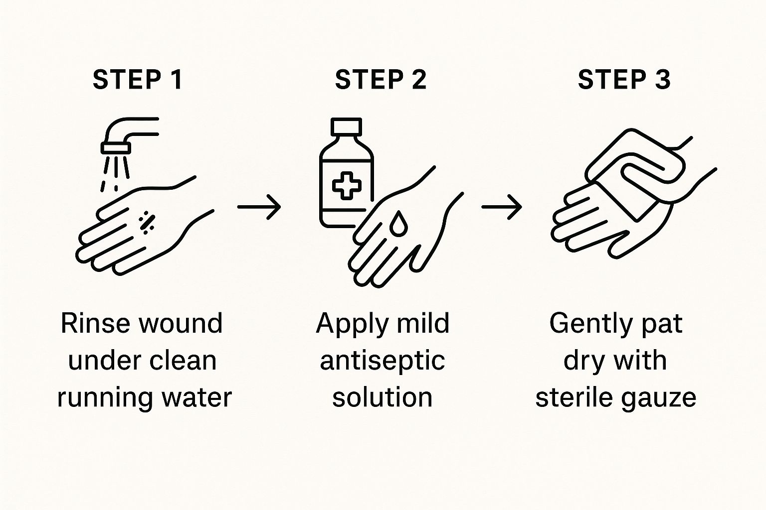 Infographic about how to heal a wound faster