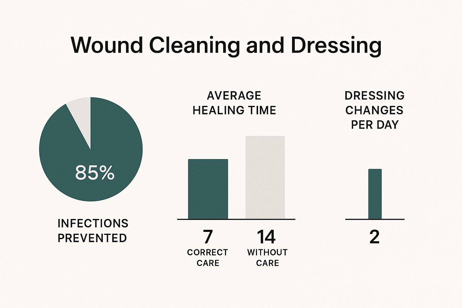 Infographic about infected wound care