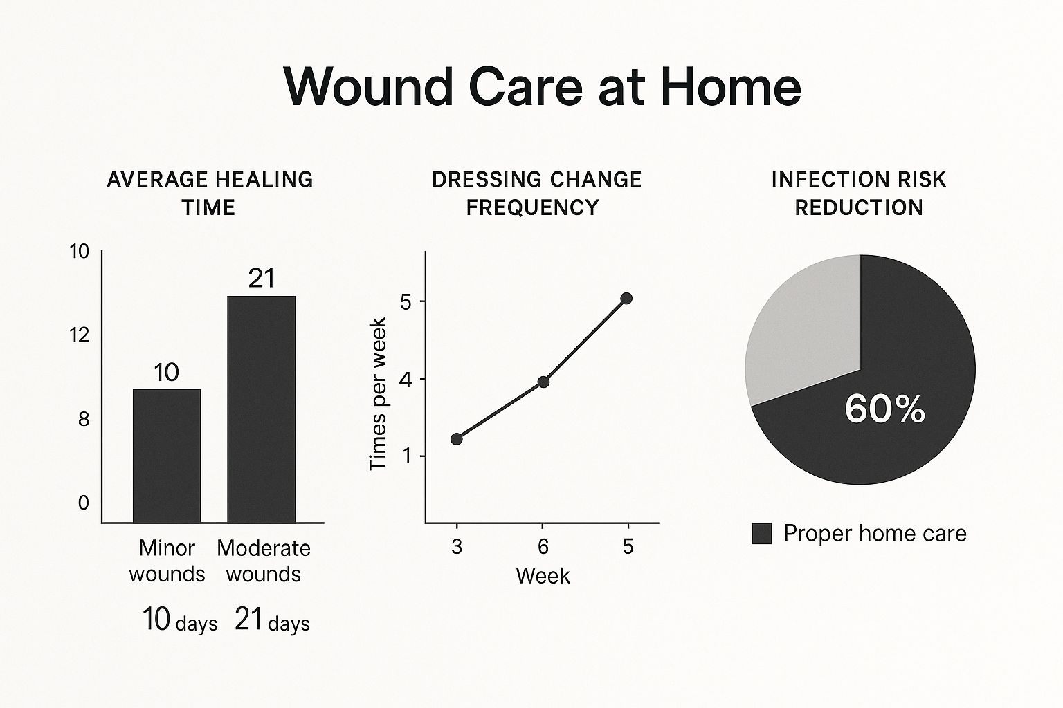 Infographic about home health wound care