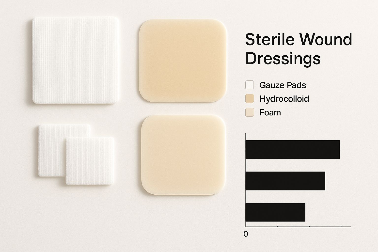Infographic about wound dressing guide