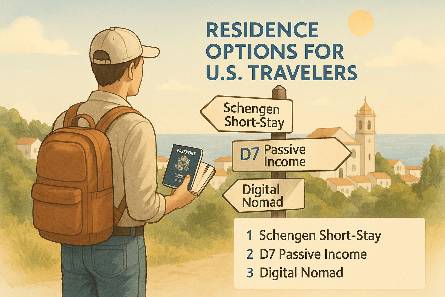 Infographic about apply for portugal visa from usa