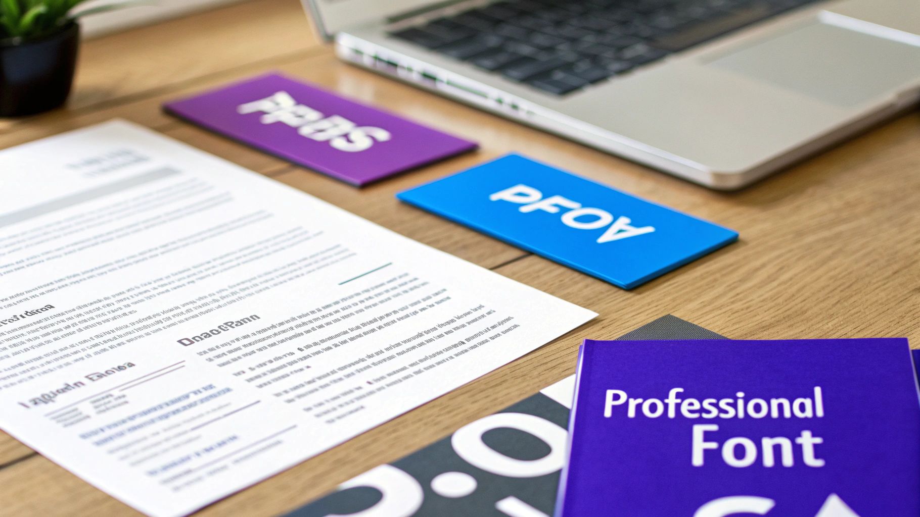Use a Clean, Professional Font