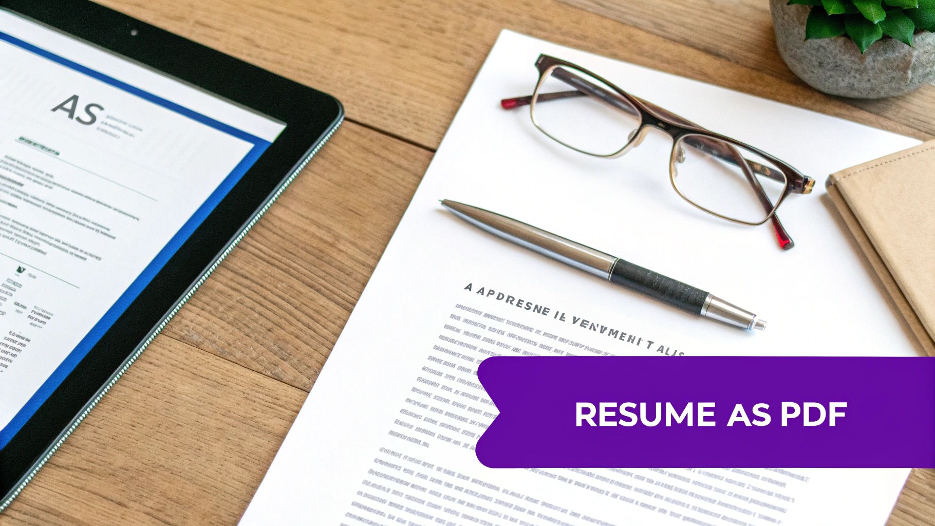 Format Your Resume as a Clean PDF Attachment