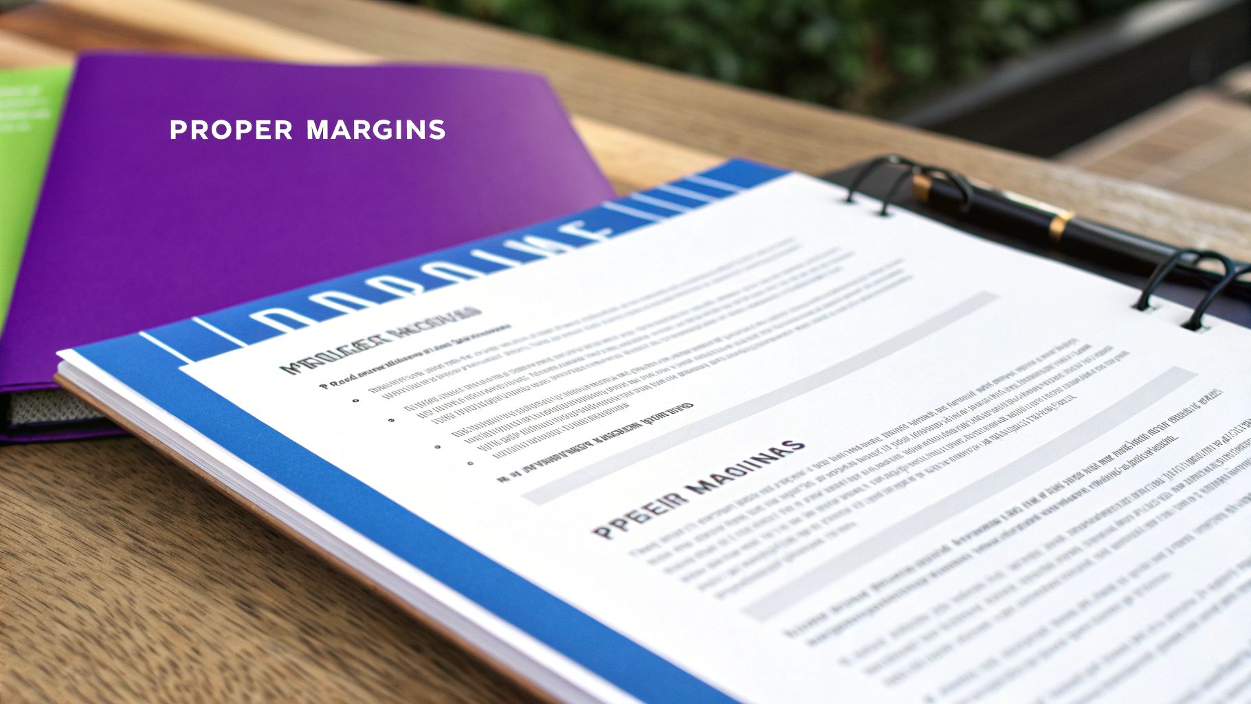 Maintain Proper Margins and Spacing